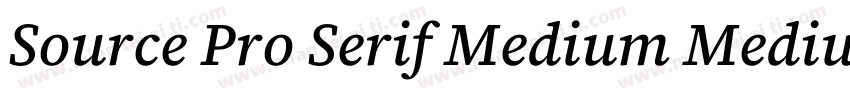 Source Pro Serif Medium Medium字体转换